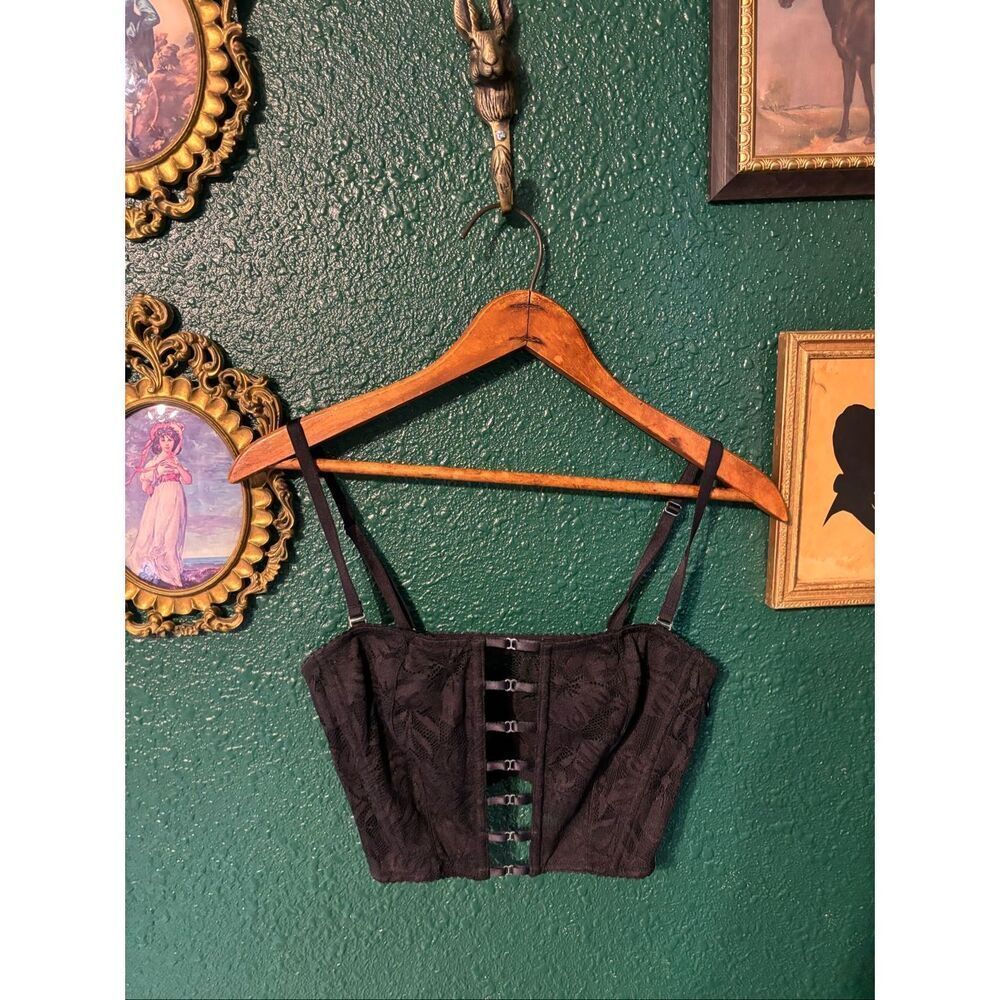 Victorias Secret Black Corset NWT Bustier Sz Medium